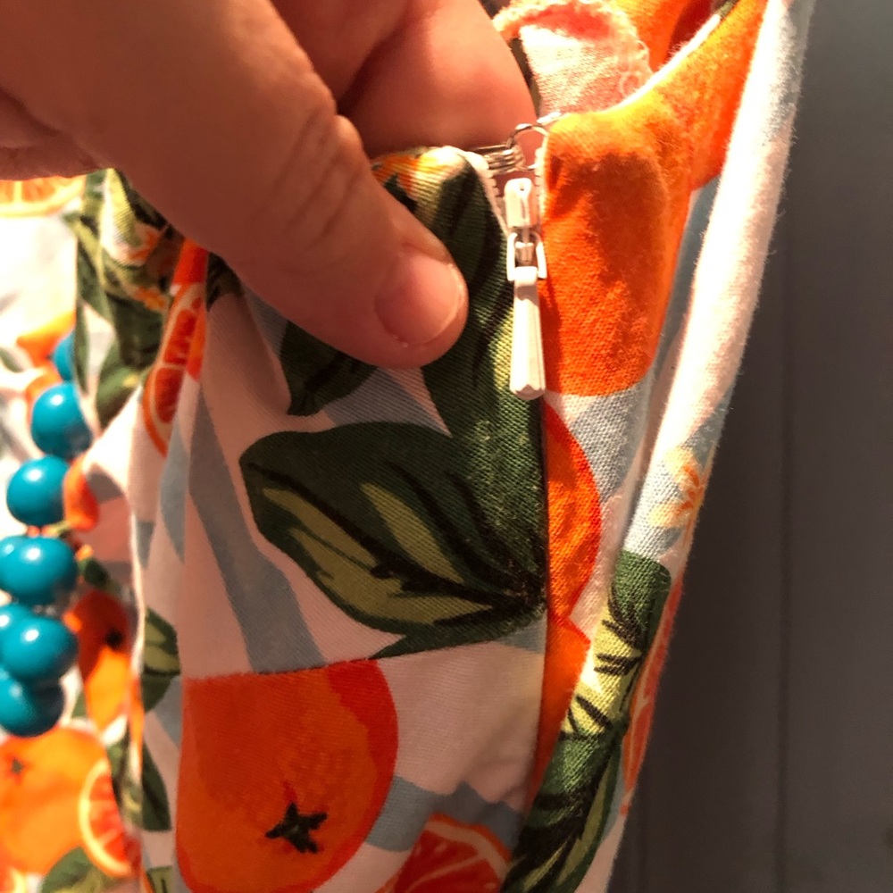 MODCLOTH x COLLECTIF Citrus Orange Blossom Stripe Swing Dress - Picture 6 of 11